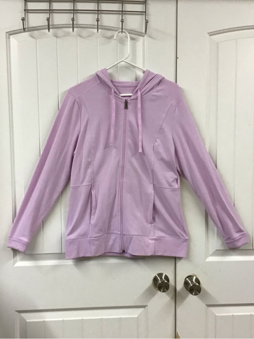 Women's Lightweight Lavender Zip Hoodie Jacket